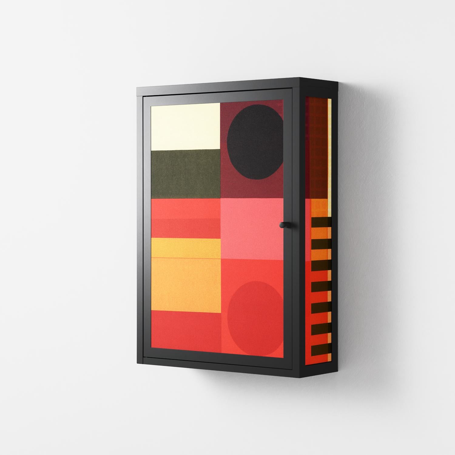 Turnstile - Wall Cabinet - Rikki Hewitt - Antracite - Overlay Metal