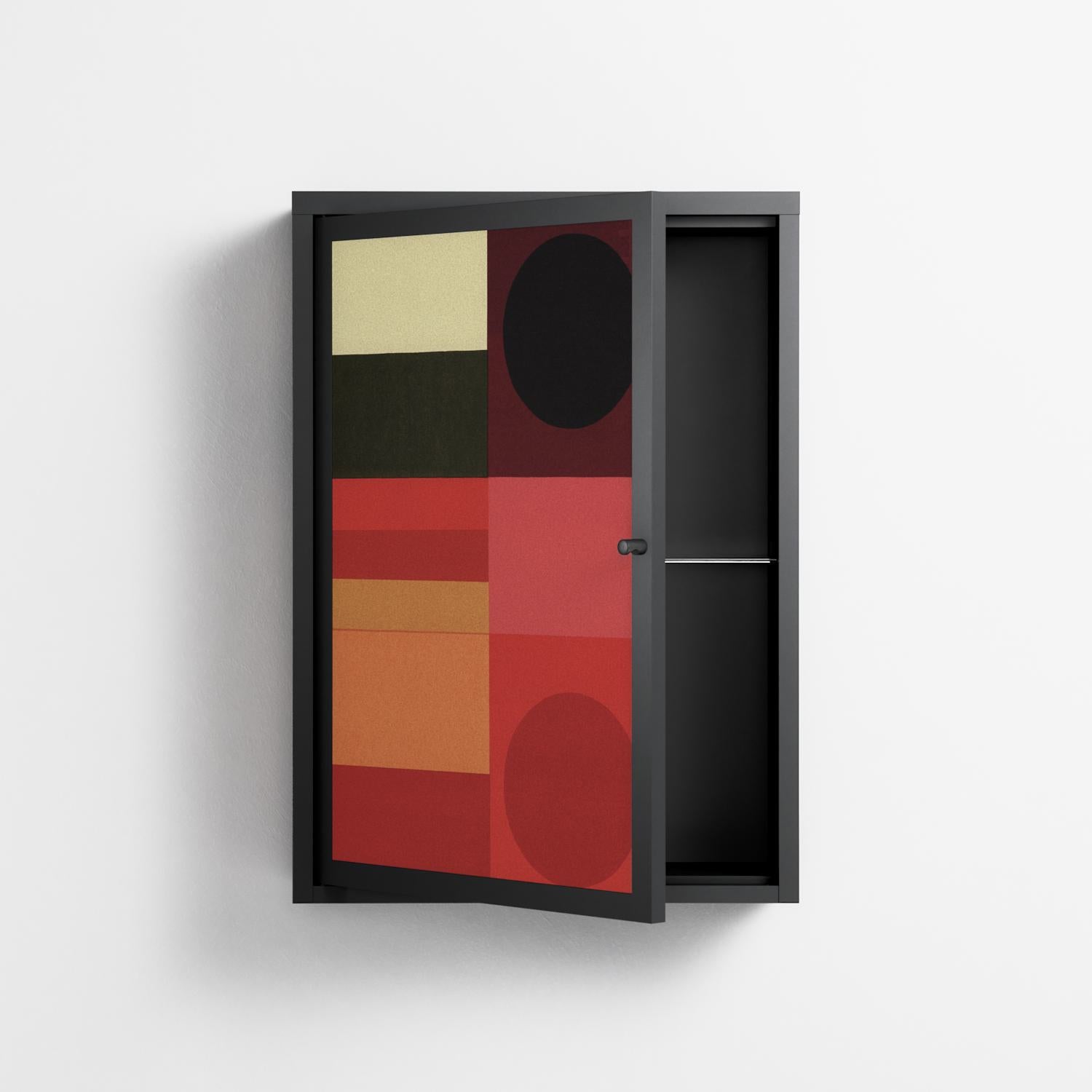 Turnstile - Wall Cabinet - Rikki Hewitt - Antracite - Overlay Metal