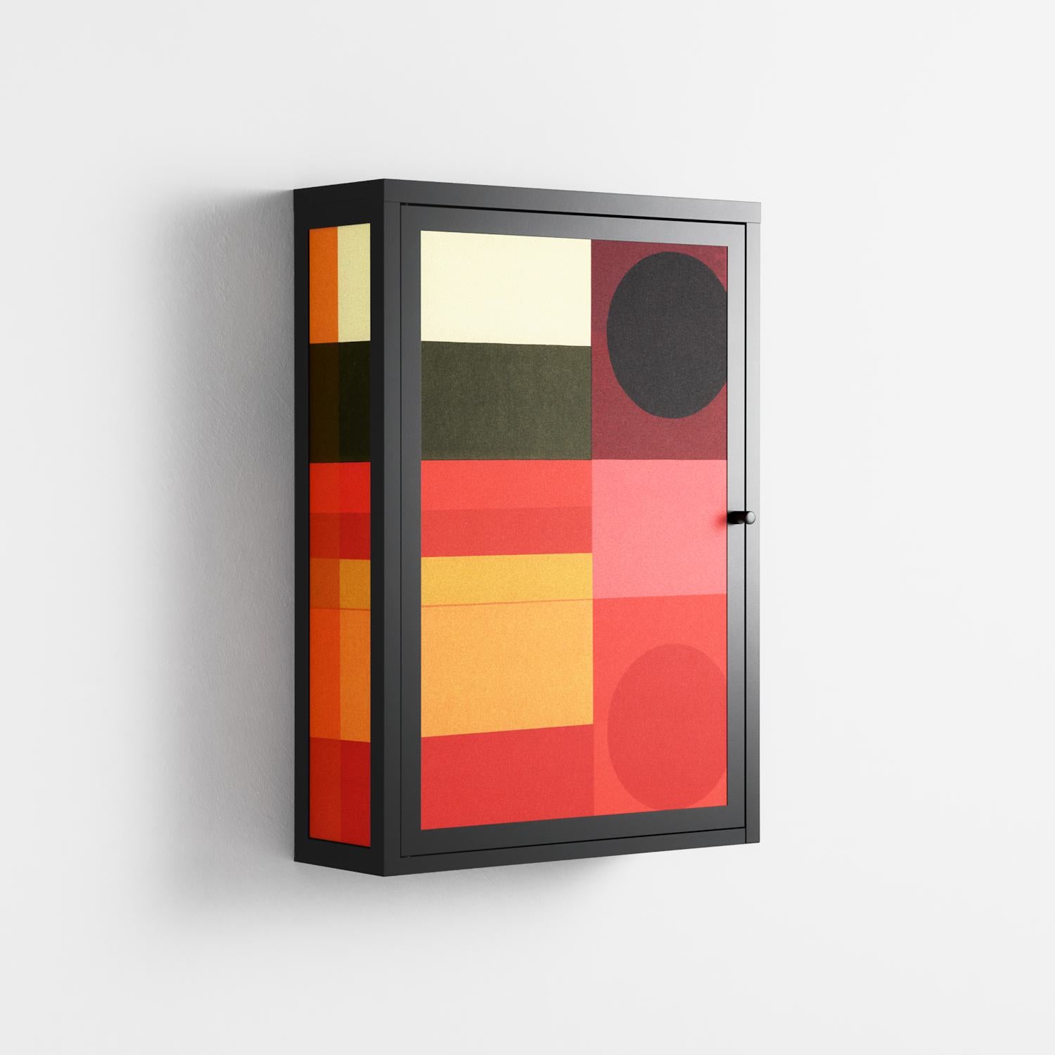 Turnstile - Wall Cabinet - Rikki Hewitt - Antracite - Overlay Metal
