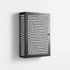 Rectangle In Rectangle - Wall Cabinet - Guido De Boer - Antracite - Overlay Metal