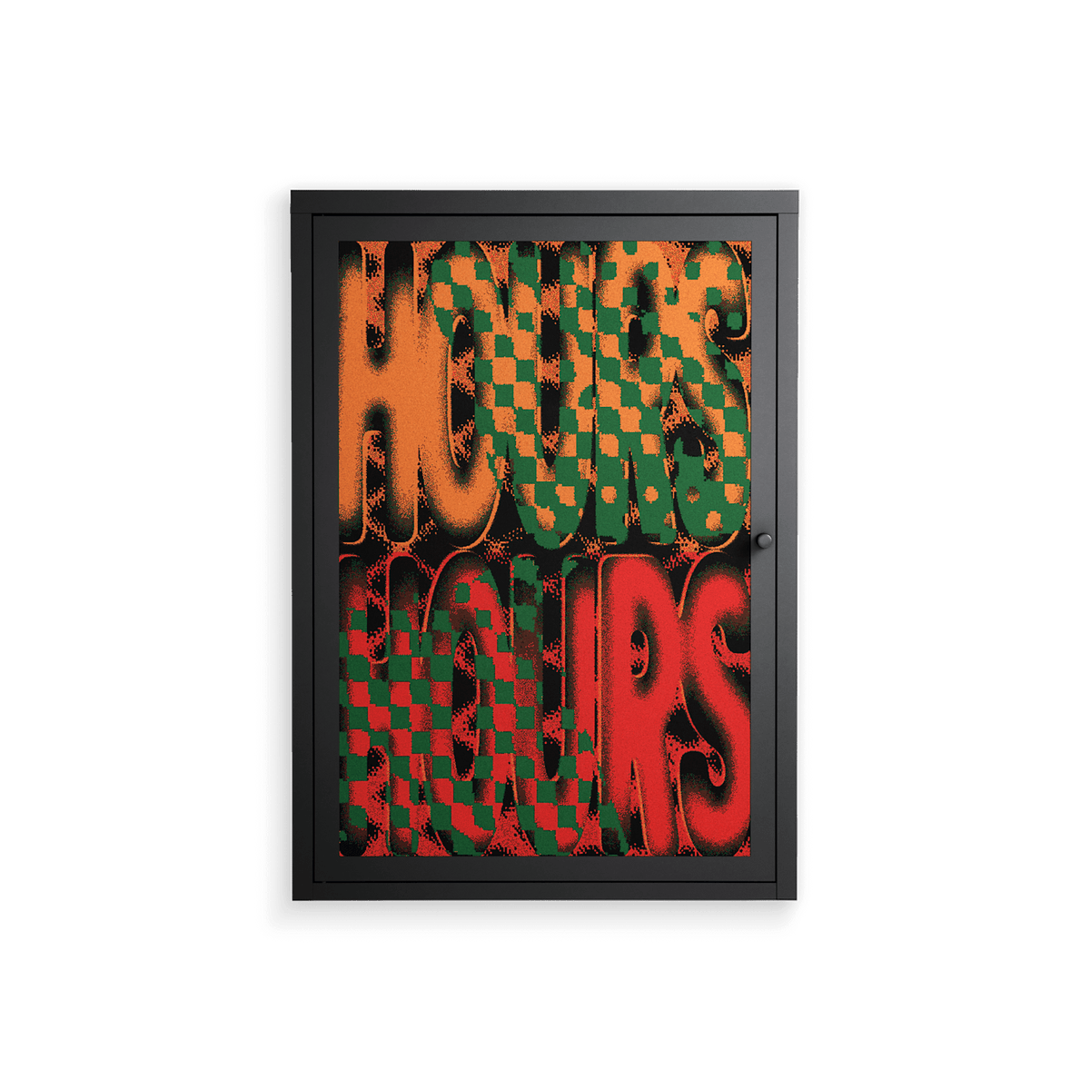 Hours - Wall Cabinet - Oluwaseyi Samuel Adebayo - Antracite - Overlay Metal