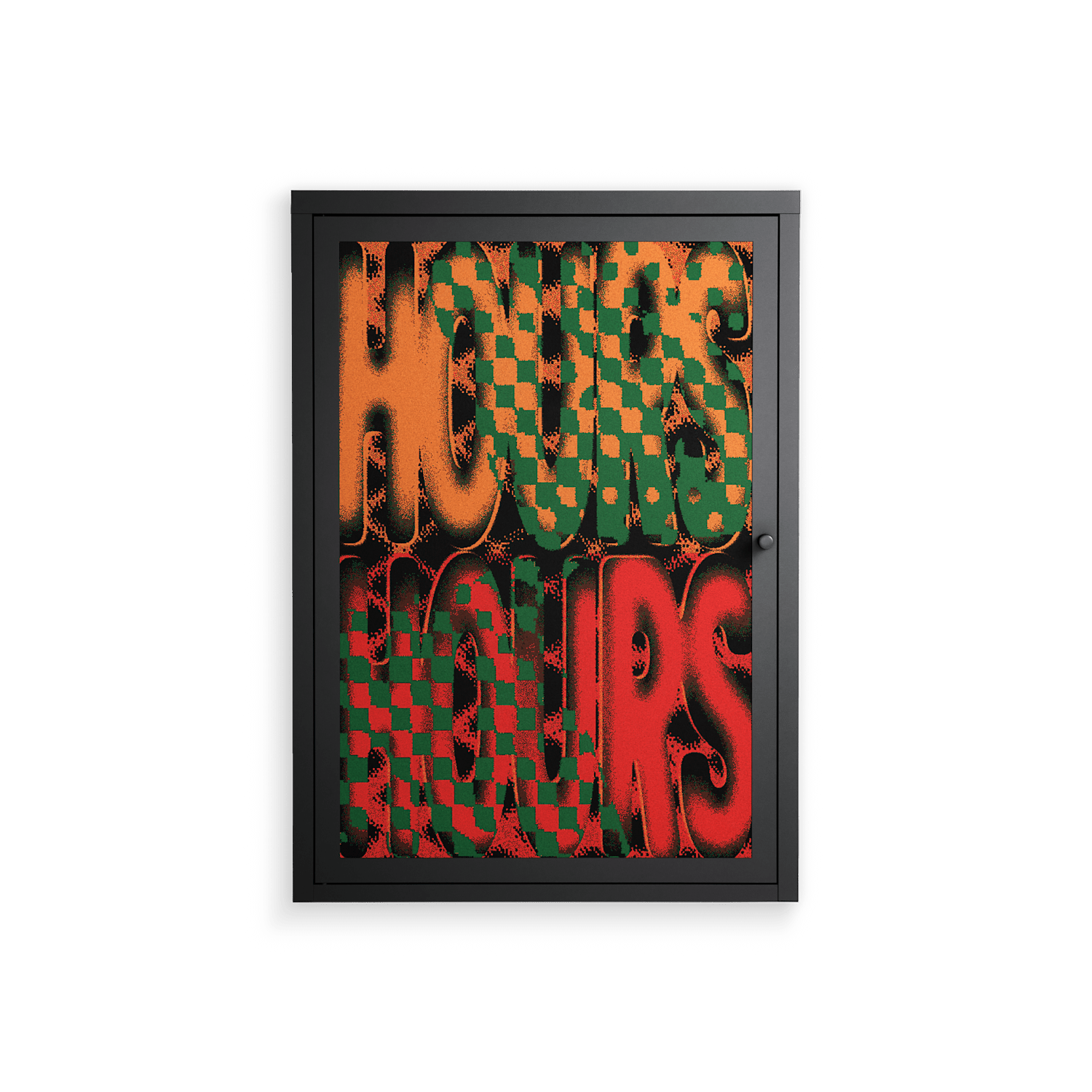 Hours - Wall Cabinet - Oluwaseyi Samuel Adebayo - Antracite - Overlay Metal
