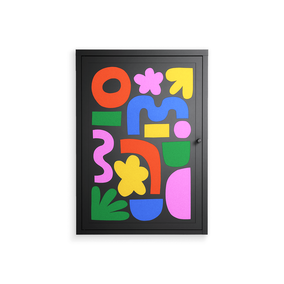 Fun Shapes - Wall Cabinet - Sandra Hutter - Antracite - Overlay Metal