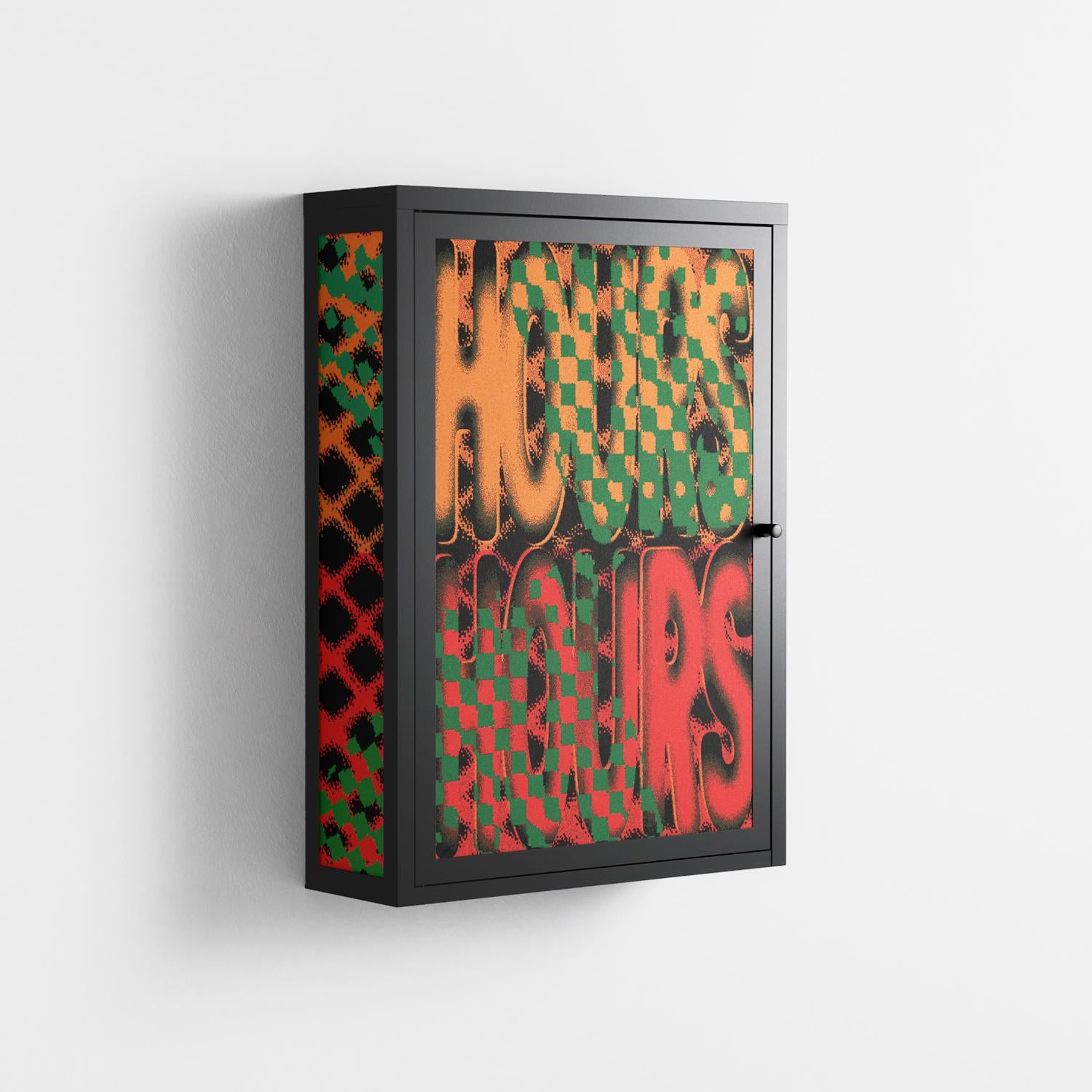 Hours - Wall Cabinet - Oluwaseyi Samuel Adebayo - Antracite - Overlay Metal