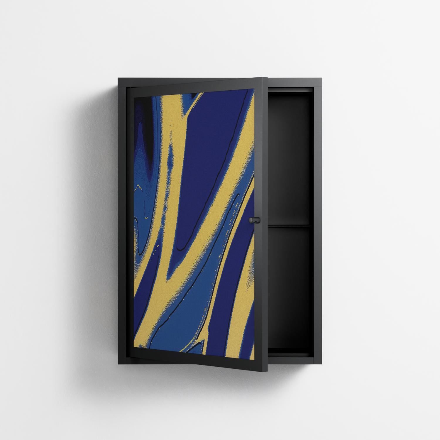 Blue Gale - Wall Cabinet - Oluwaseyi Samuel Adebayo - Antracite - Overlay Metal