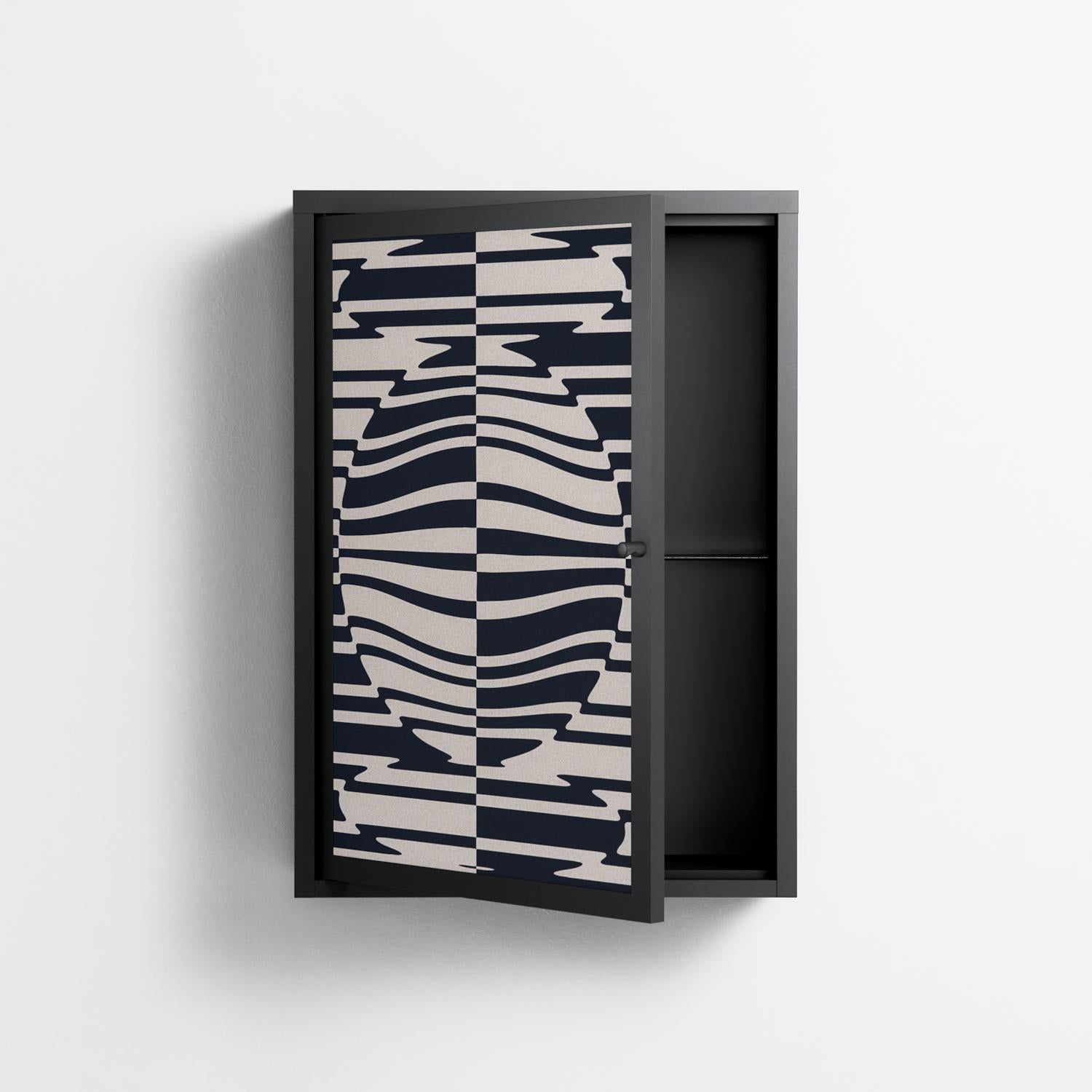 Wave Lens - Wall Cabinet - Oluwaseyi Samuel Adebayo - Antracite - Overlay Metal