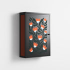 Blooming Folk Garden - Wall Cabinet - Sandra Hutter - Antracite - Overlay Metal