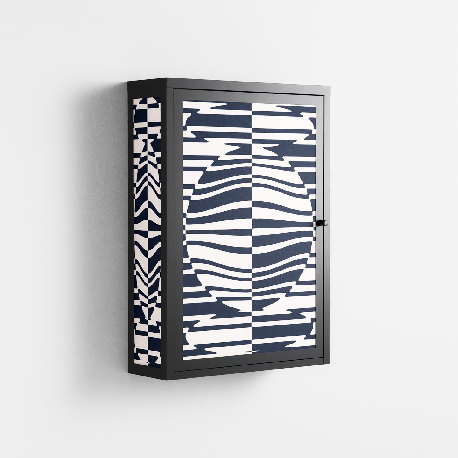 Wave Lens - Wall Cabinet - Oluwaseyi Samuel Adebayo - Antracite - Overlay Metal