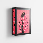 Covered in Flowers - Wall Cabinet - Raissa Oltmanns - Antracite - Overlay Metal