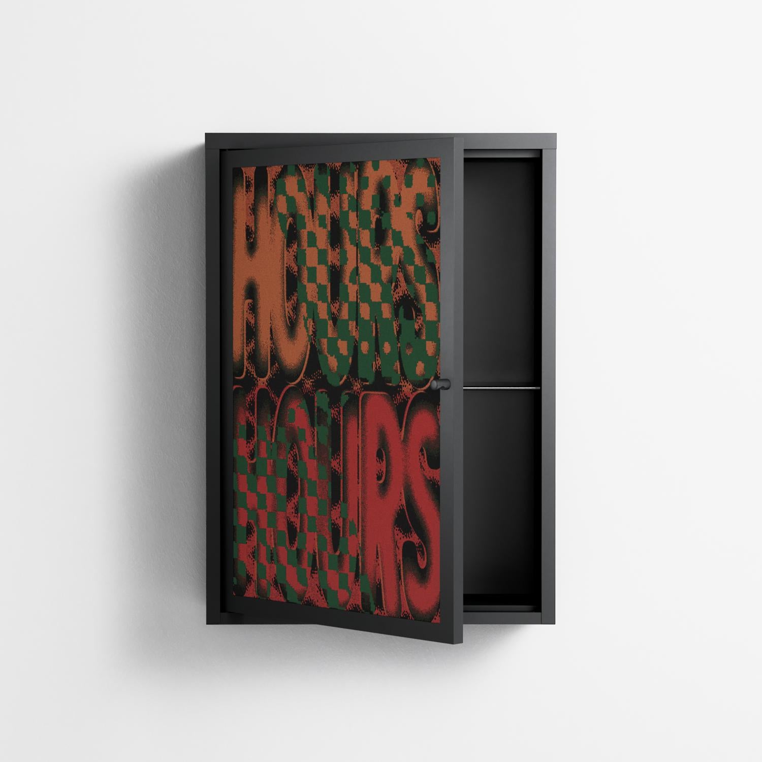 Hours - Wall Cabinet - Oluwaseyi Samuel Adebayo - Antracite - Overlay Metal