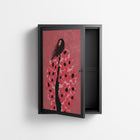 Covered in Flowers - Wall Cabinet - Raissa Oltmanns - Antracite - Overlay Metal
