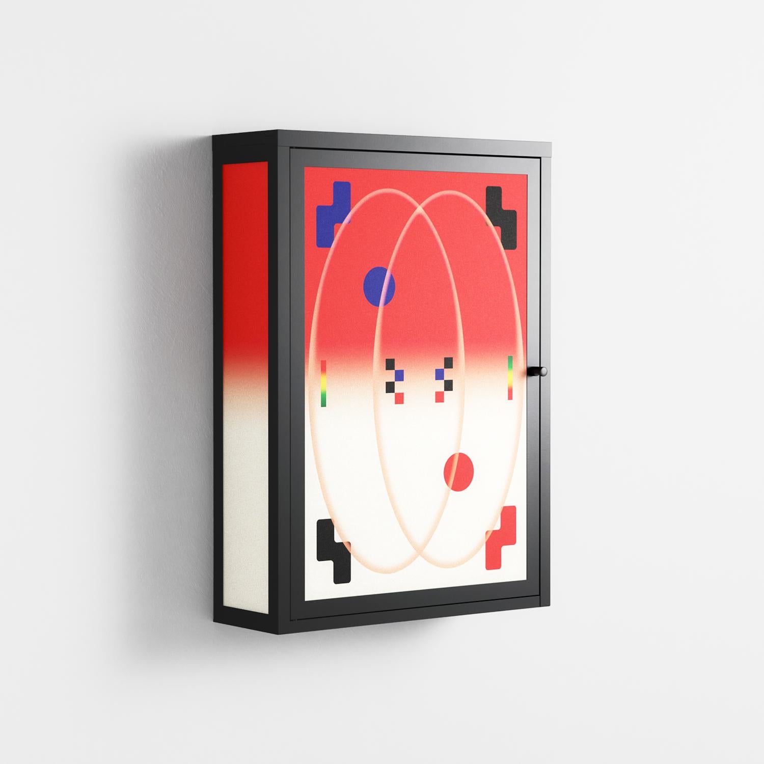 Parallel Mirage - Wall Cabinet - Oluwaseyi Samuel Adebayo  - Antracite - Overlay Metal