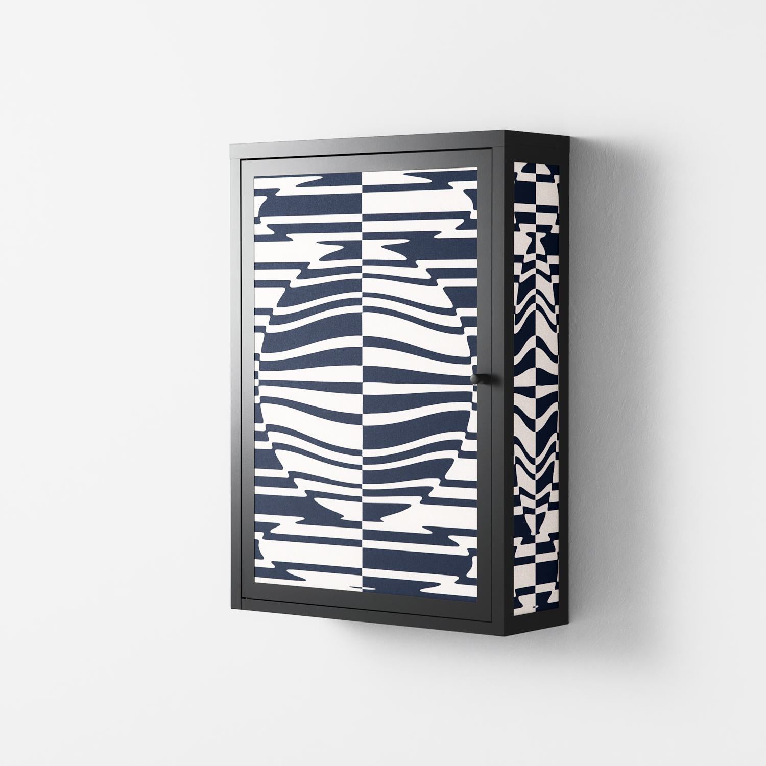 Wave Lens - Wall Cabinet - Oluwaseyi Samuel Adebayo - Antracite - Overlay Metal