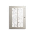 White Flowers - Wall Cabinet - Konrad Blaszczyk - Pebble - Overlay Metal