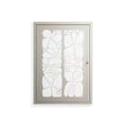 White Flowers - Wall Cabinet - Konrad Blaszczyk - Pebble - Overlay Metal