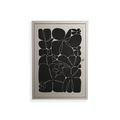 Black Flower - Wall Cabinet - Konrad Blaszczyk - Pebble - Overlay Metal
