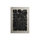 Black Flower - Wall Cabinet - Konrad Blaszczyk - Pebble - Overlay Metal