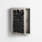 Black Flower - Wall Cabinet - Konrad Blaszczyk - Pebble - Overlay Metal
