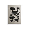 Black Birds - Wall Cabinet - Konrad Blaszczyk - Pebble - Overlay Metal
