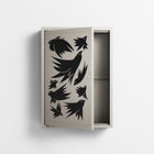 Black Birds - Wall Cabinet - Konrad Blaszczyk - Pebble - Overlay Metal