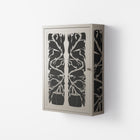 Black Potted Plant - Wall Cabinet - Konrad Blaszczyk - Pebble - Overlay Metal