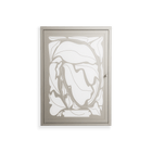 White Potted Plant - Wall Cabinet - Konrad Blaszczyk - Pebble - Overlay Metal