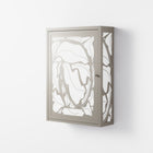 White Potted Plant - Wall Cabinet - Konrad Blaszczyk - Pebble - Overlay Metal