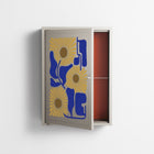 Sunflowers - Wall Cabinet - Sandra Hutter - Pebble - Overlay Metal