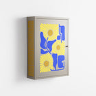 Sunflowers - Wall Cabinet - Sandra Hutter - Pebble - Overlay Metal
