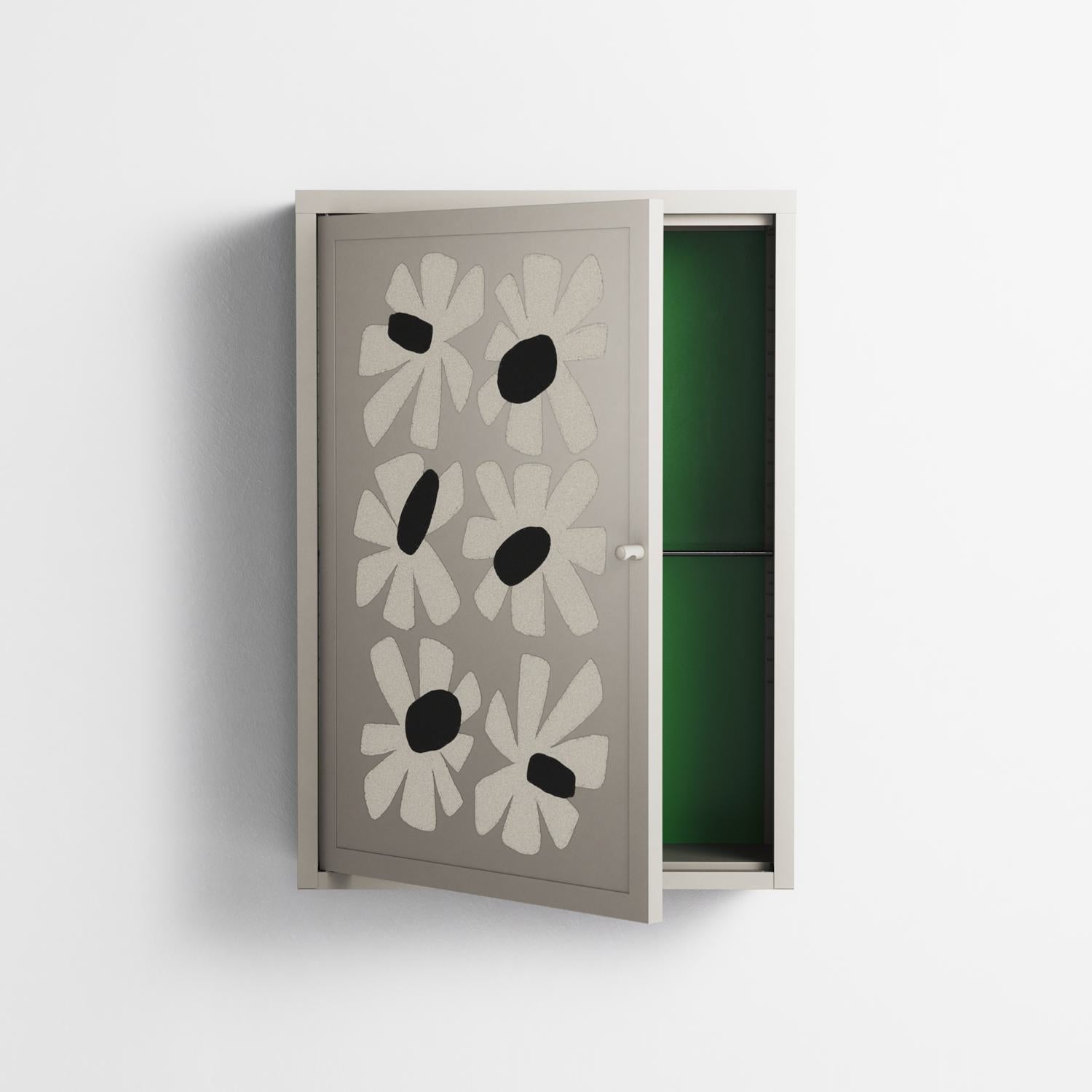 No Stress - Wall Cabinet - Magdalena Marchocka - Pebble - Overlay Metal