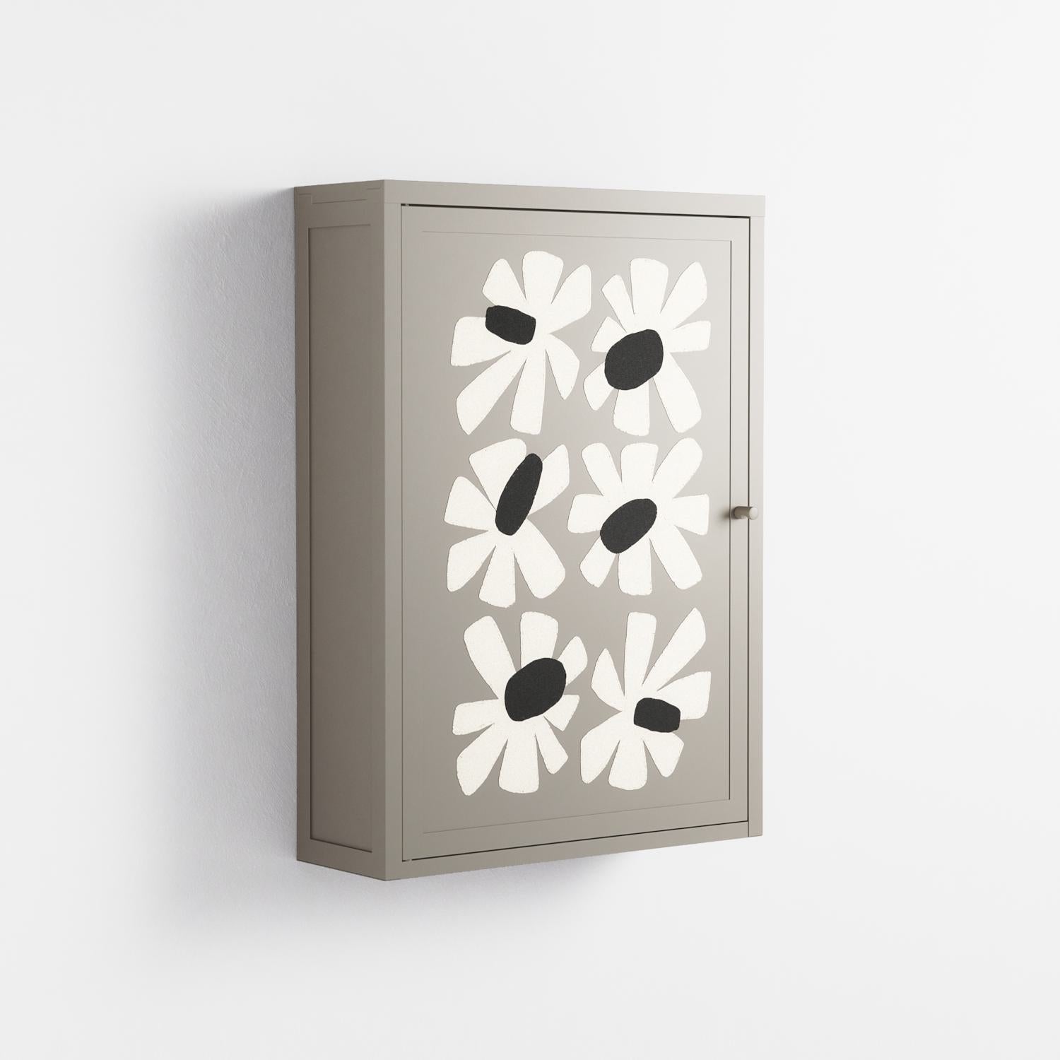 No Stress - Wall Cabinet - Magdalena Marchocka - Pebble - Overlay Metal