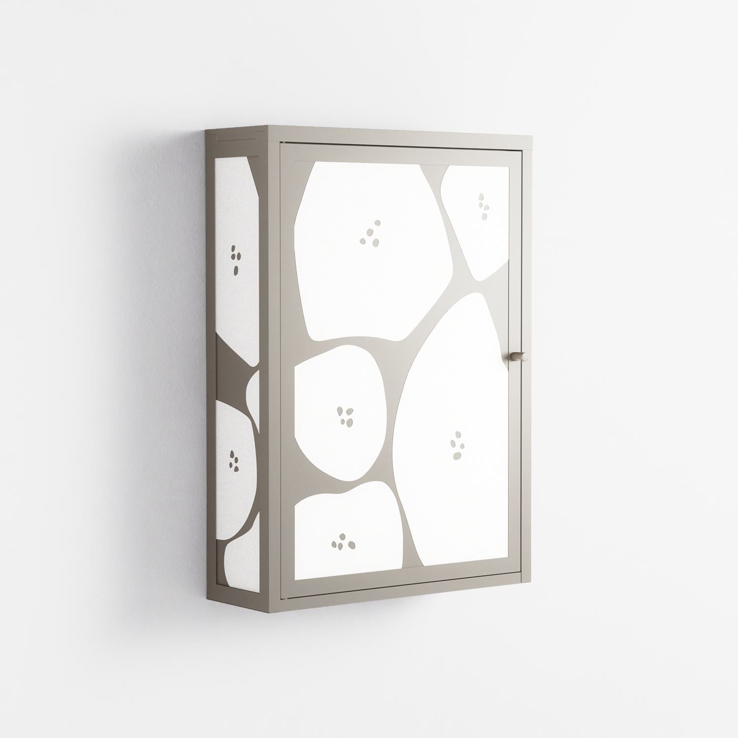 Stones - Wall Cabinet - Magdalena Marchocka - Pebble - Overlay Metal