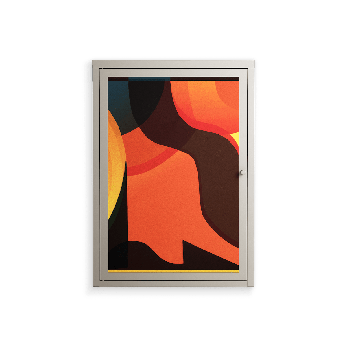 Swift - Wall Cabinet - Rikki Hewitt - Pebble - Overlay Metal