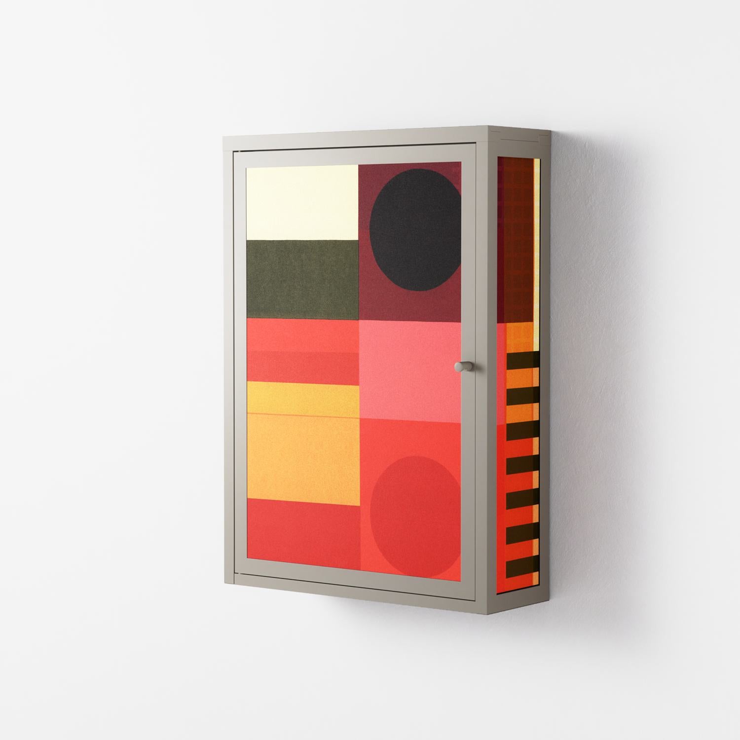 Turnstile - Wall Cabinet - Rikki Hewitt - Pebble - Overlay Metal