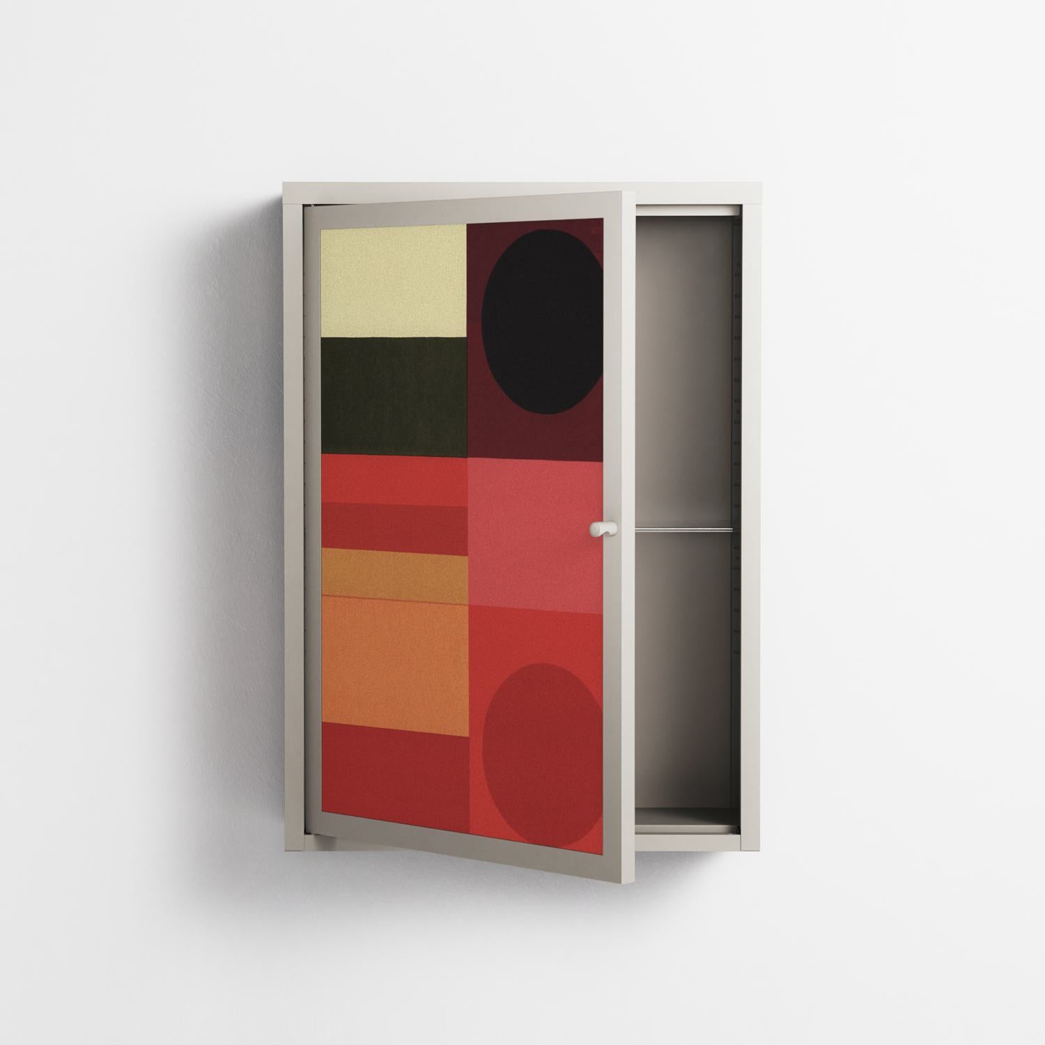Turnstile - Wall Cabinet - Rikki Hewitt - Pebble - Overlay Metal