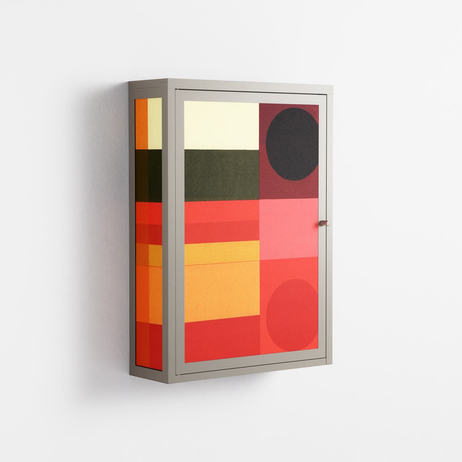 Turnstile - Wall Cabinet - Rikki Hewitt - Pebble - Overlay Metal