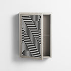 Rectangle In Rectangle - Wall Cabinet - Guido De Boer - Pebble - Overlay Metal