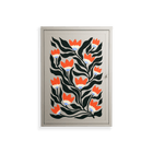 Blooming Folk Garden - Wall Cabinet - Sandra Hutter - Pebble - Overlay Metal