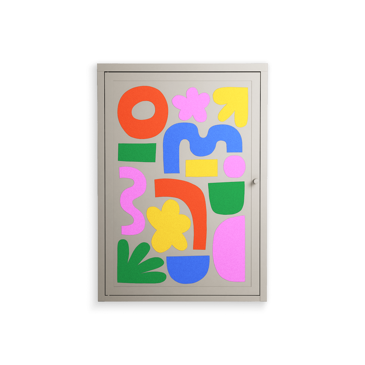 Fun Shapes - Wall Cabinet - Sandra Hutter - Pebble - Overlay Metal