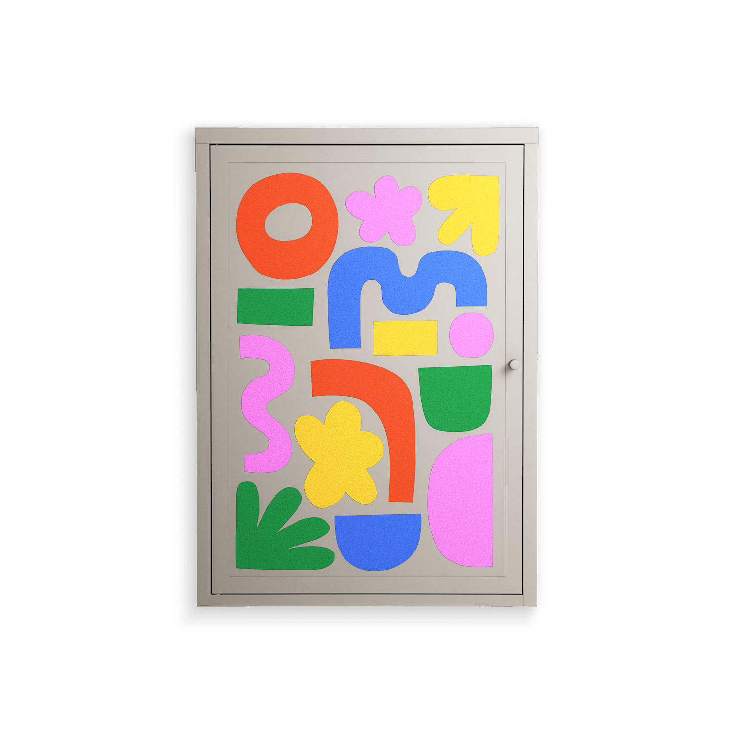 Fun Shapes - Wall Cabinet - Sandra Hutter - Pebble - Overlay Metal