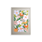 Floral Delight - Wall Cabinet - Sandra Hutter - Pebble - Overlay Metal