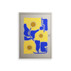 Sunflowers - Wall Cabinet - Sandra Hutter - Pebble - Overlay Metal