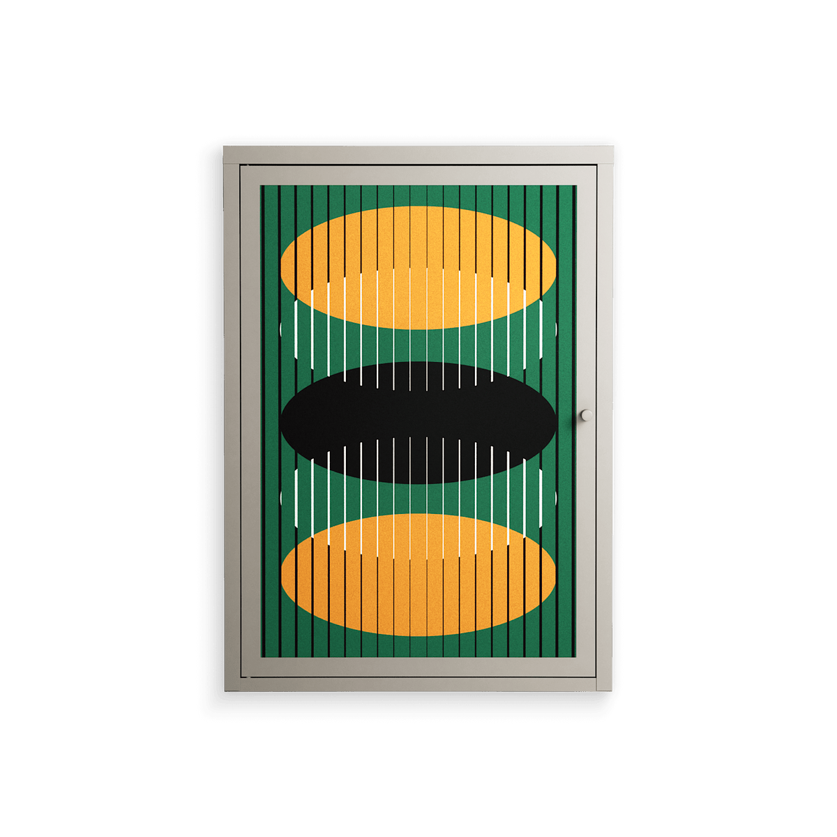 Soul Split - Wall Cabinet - Oluwaseyi Samuel Adebayo - Pebble - Overlay Metal