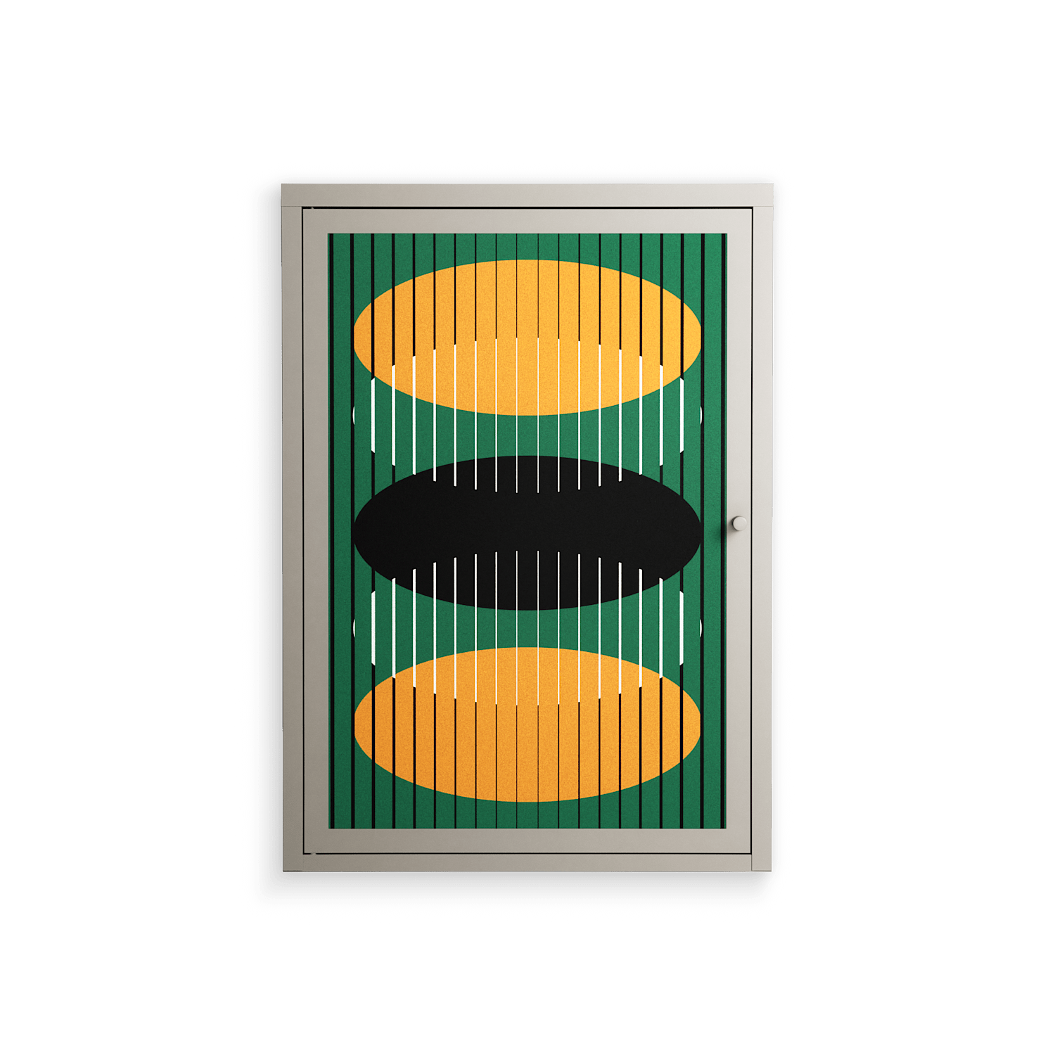 Soul Split - Wall Cabinet - Oluwaseyi Samuel Adebayo - Pebble - Overlay Metal