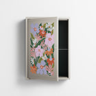 Floral Delight - Wall Cabinet - Sandra Hutter - Pebble - Overlay Metal