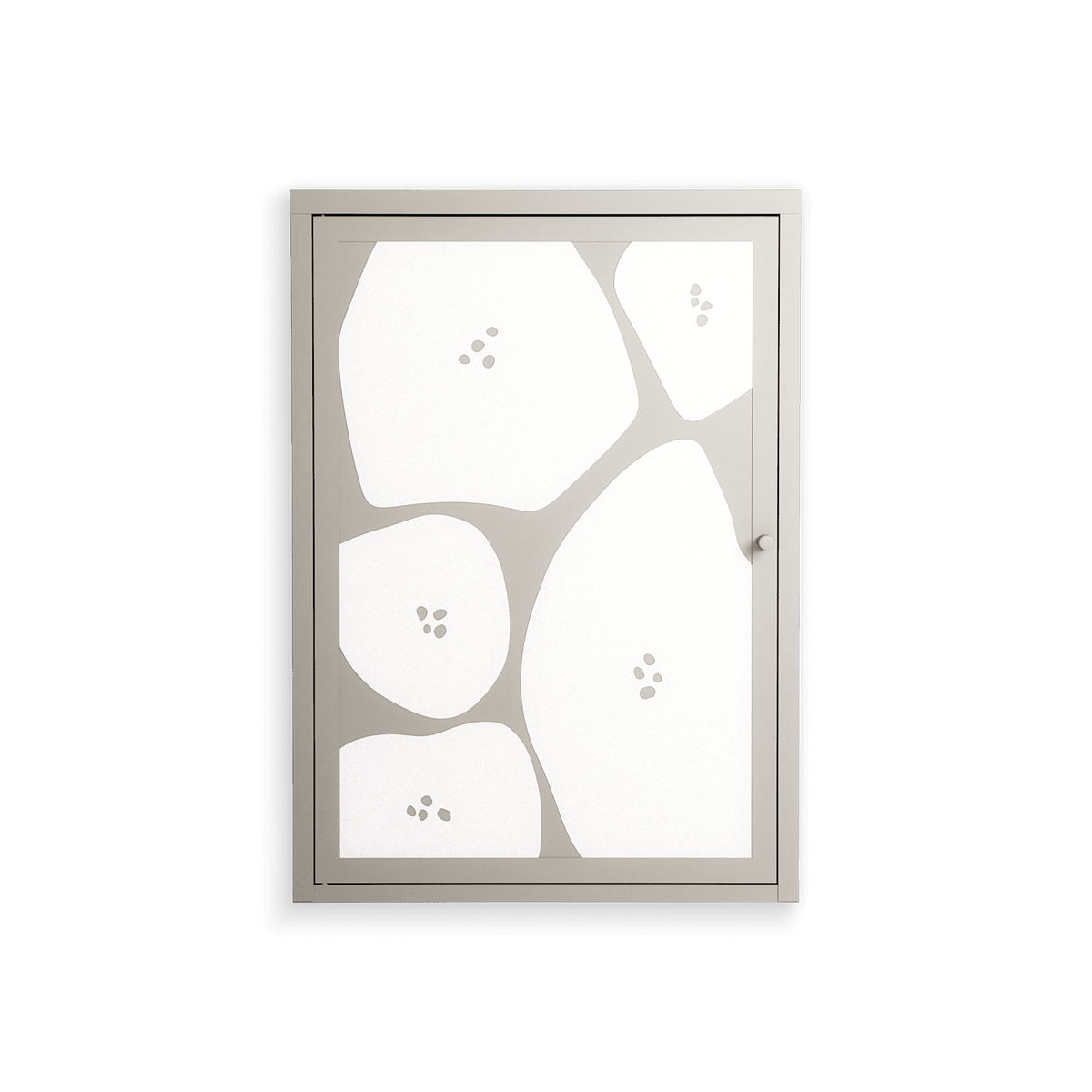 Stones - Wall Cabinet - Magdalena Marchocka - Pebble - Overlay Metal