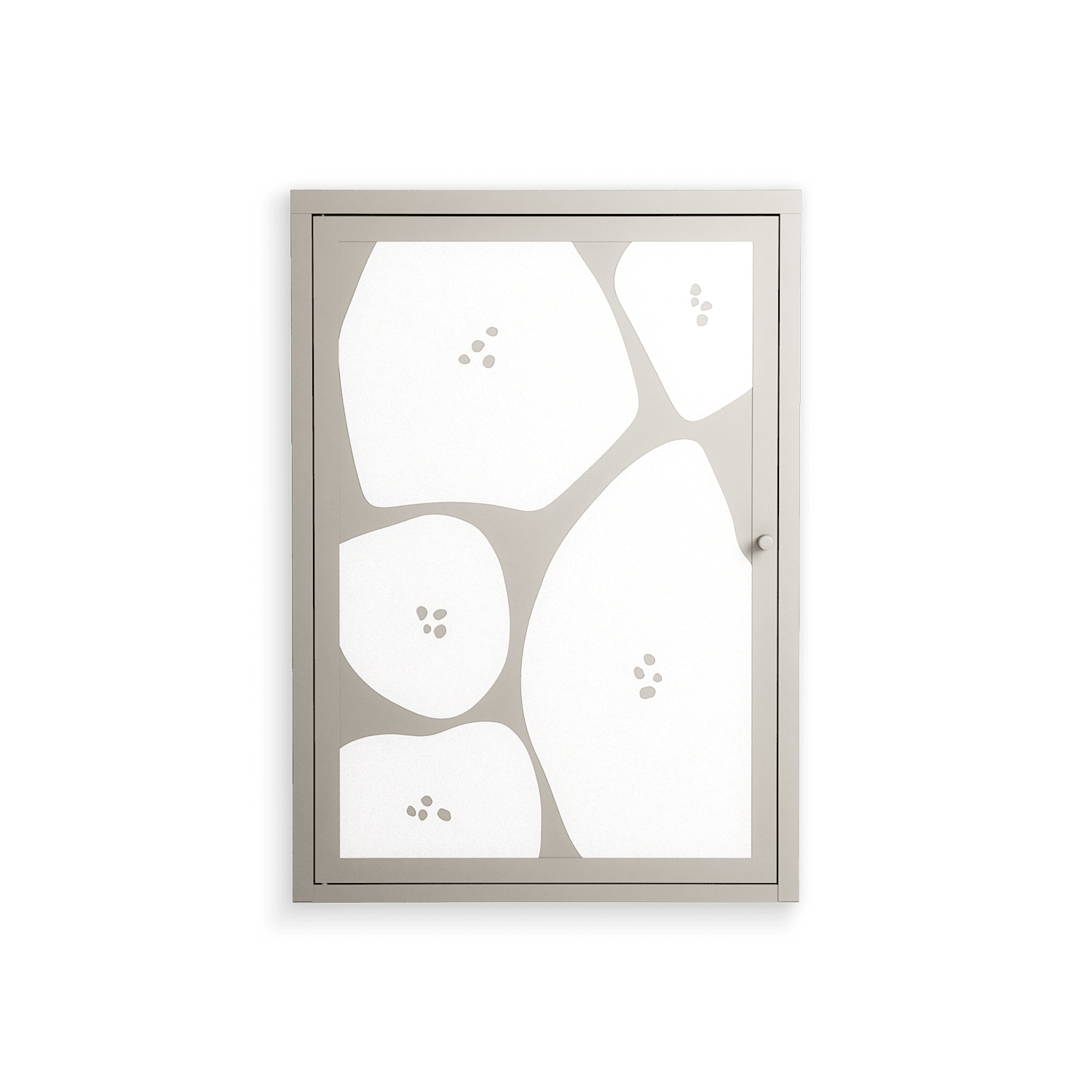Stones - Wall Cabinet - Magdalena Marchocka - Pebble - Overlay Metal