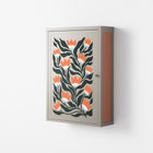 Blooming Folk Garden - Wall Cabinet - Sandra Hutter - Pebble - Overlay Metal