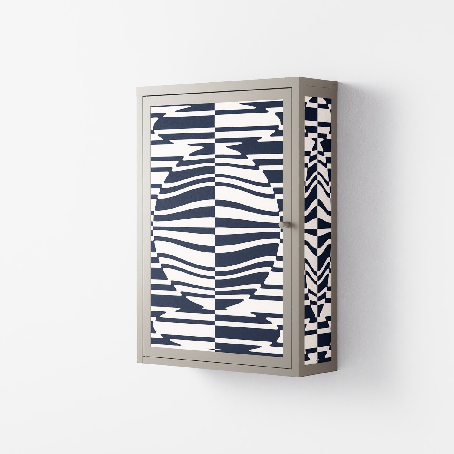Wave Lens - Wall Cabinet - Oluwaseyi Samuel Adebayo - Pebble - Overlay Metal