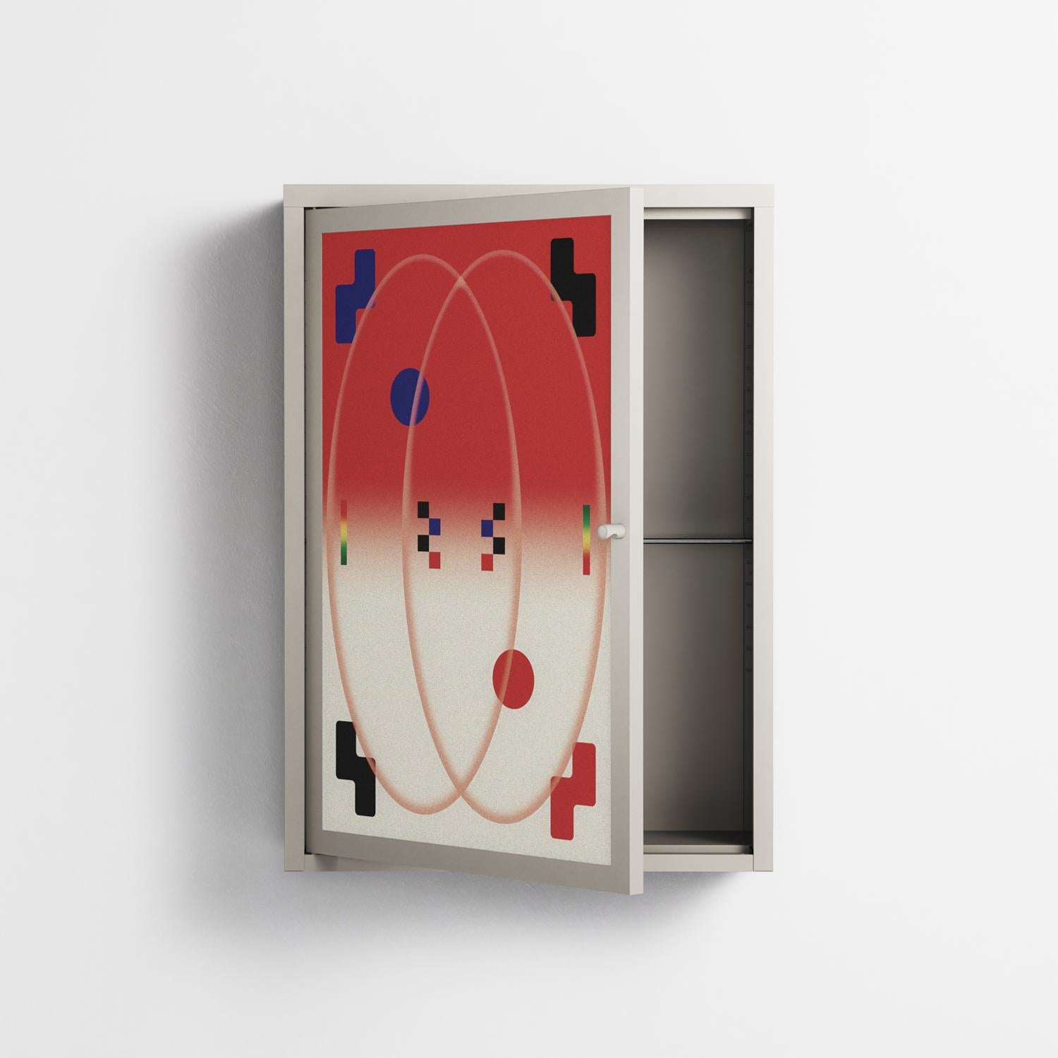 Parallel Mirage - Wall Cabinet - Oluwaseyi Samuel Adebayo  - Pebble - Overlay Metal